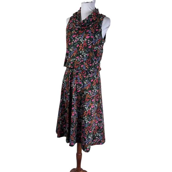 Vintage Lord and Taylor Act II Floral MIdi Dress M - Picture 3 of 10